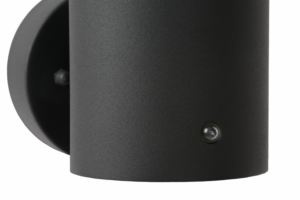 Lucide SOLID - Nástenné svietidlo Vonkajšie - Ø 9 cm - 1xE27 - IP54 - Antracit